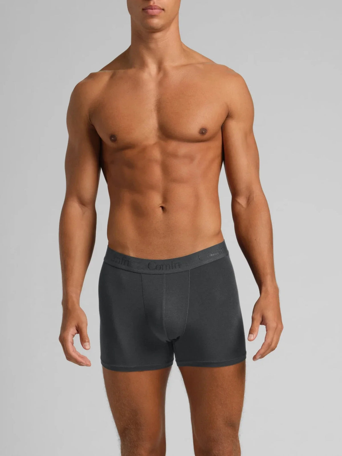 Men's Modal Boxer Brief - Steel Grey