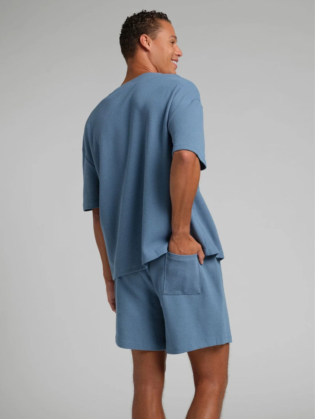 Waffle-Knit 7-Inch Lounge Shorts - Harbor