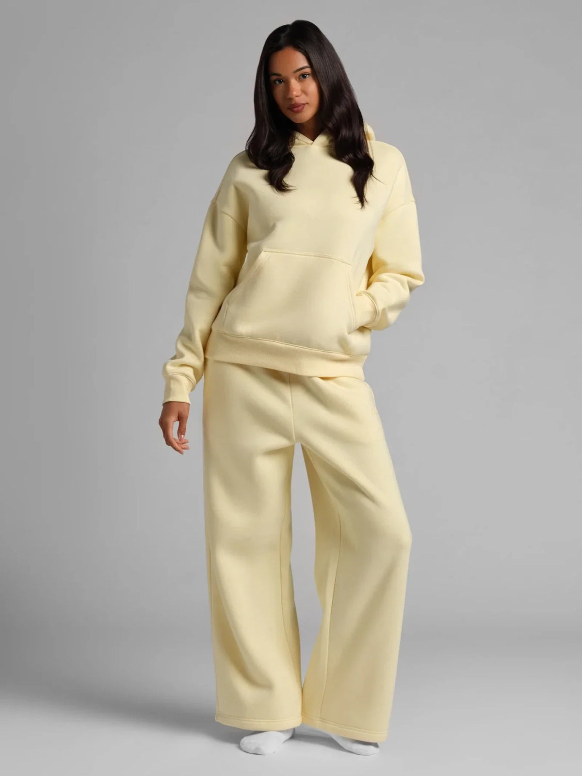 Wide Leg Sweatpants - Allure Blue