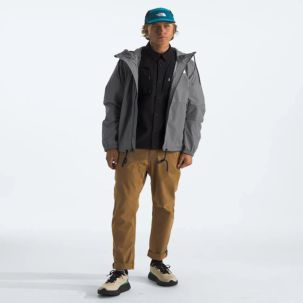 Men's Hooded Rain Jacket - Gray