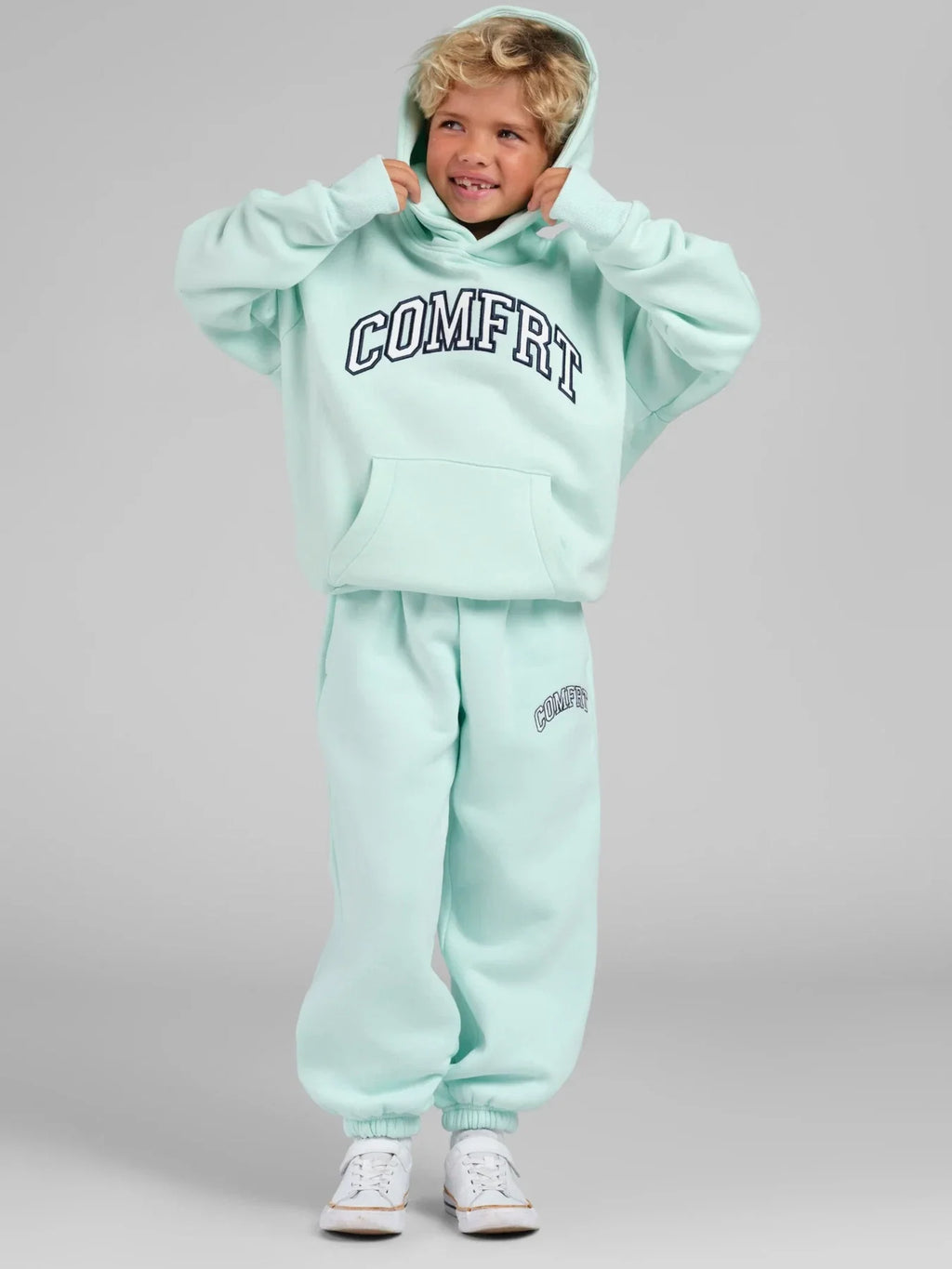 Kids Logo Sweatpants - Aqua Mist