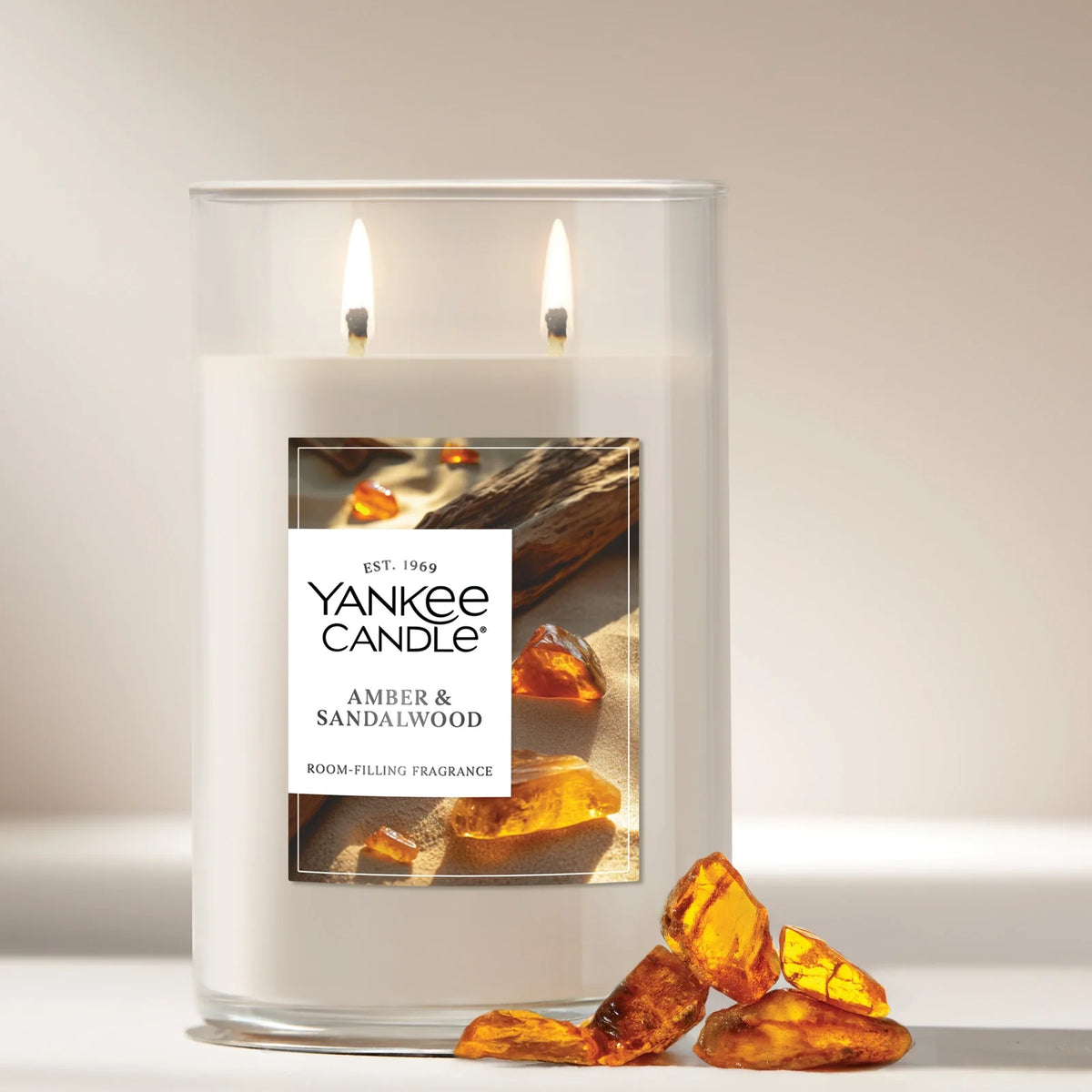 Large Tumbler Candle - Amber Sandalwood