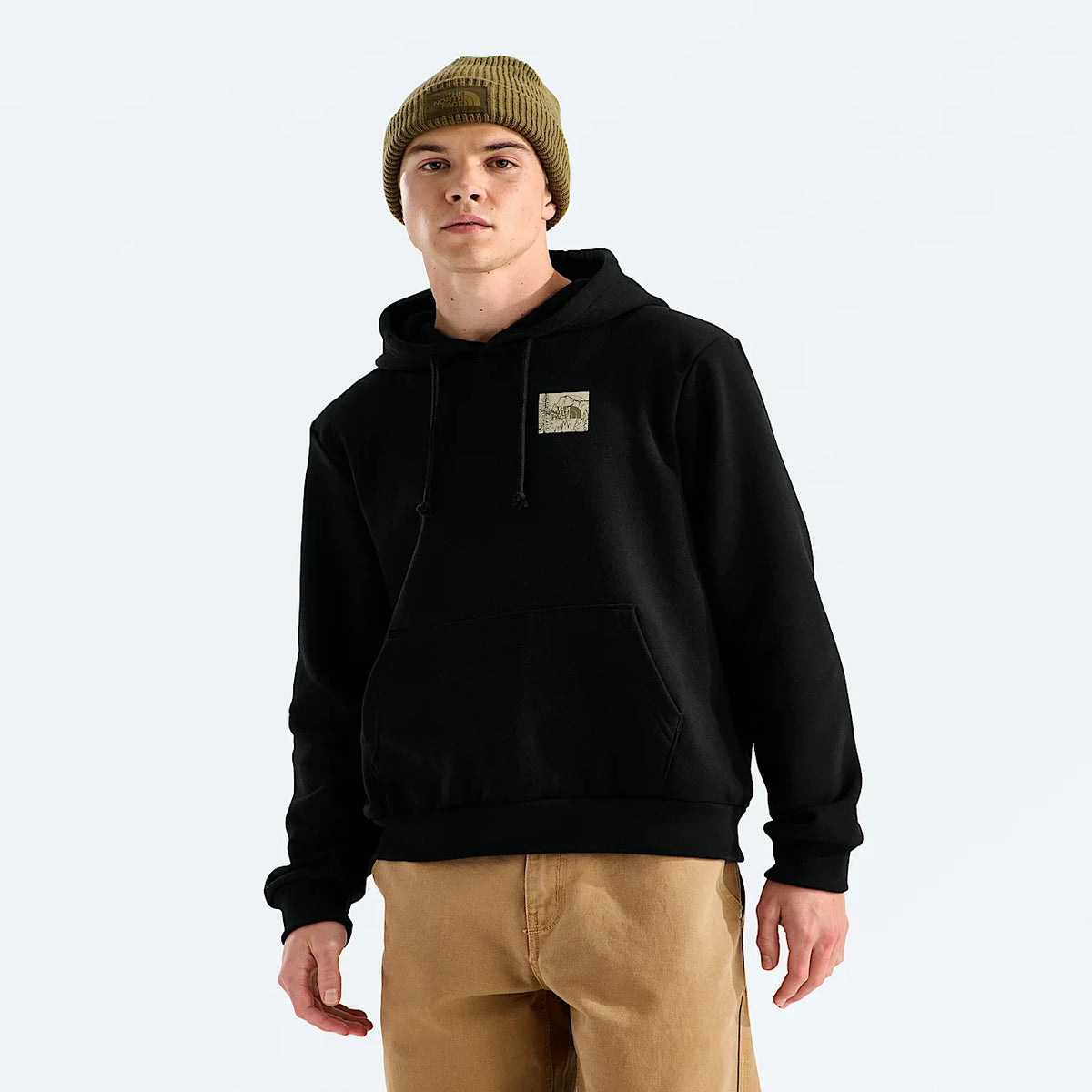 Men's Regular-Fit Graphic Hoodie - Black