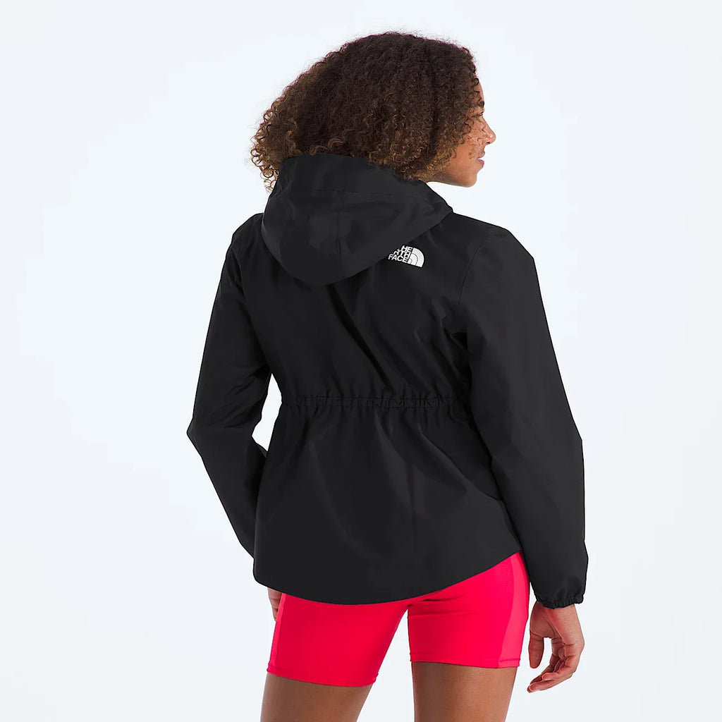 Girls' Waterproof Rain Jacket - Black