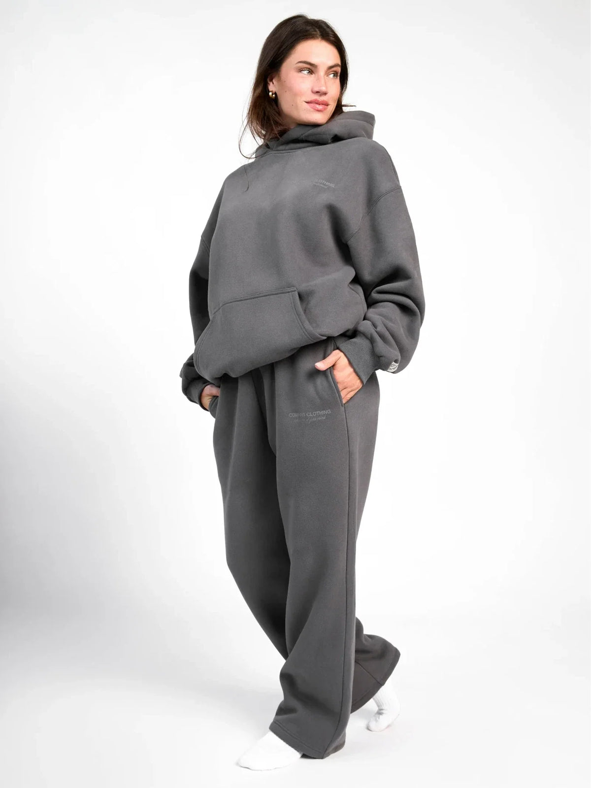 Graphic Straight-Leg Sweatpants - Orchid