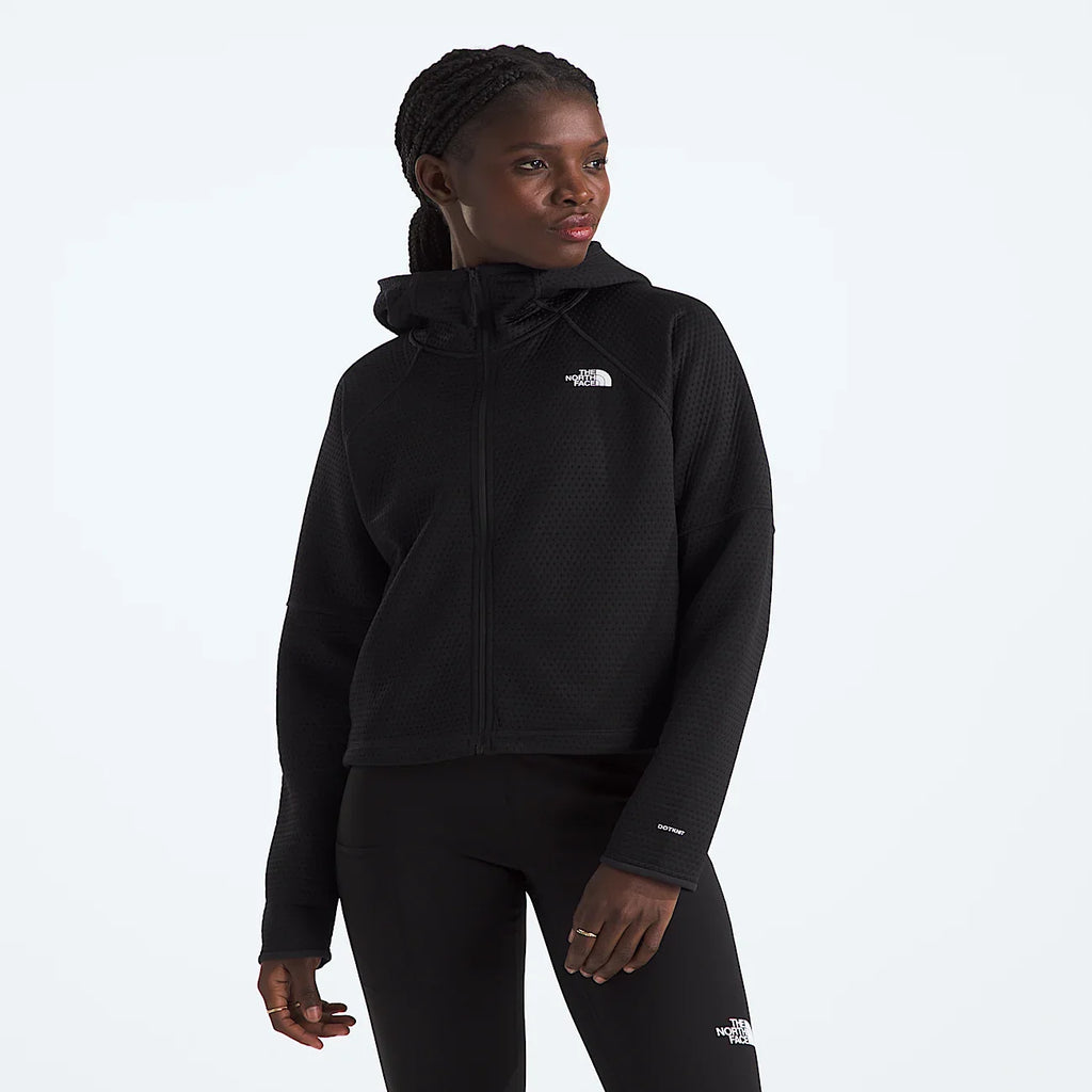 Women's Thermal Full-Zip Hoodie - Black