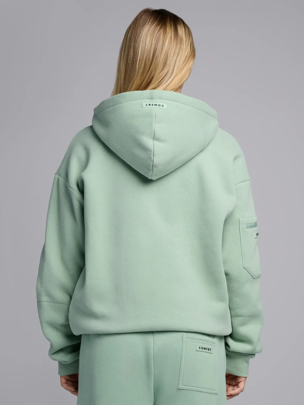 Full-Zip Travel Hoodie - Aloe