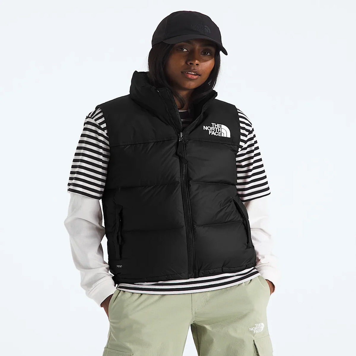 Women's Down Puffer Vest - Black
