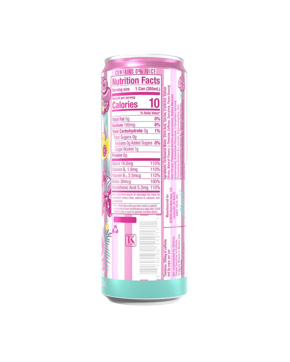 Zero Sugar Energy Drink - Cotton Candy