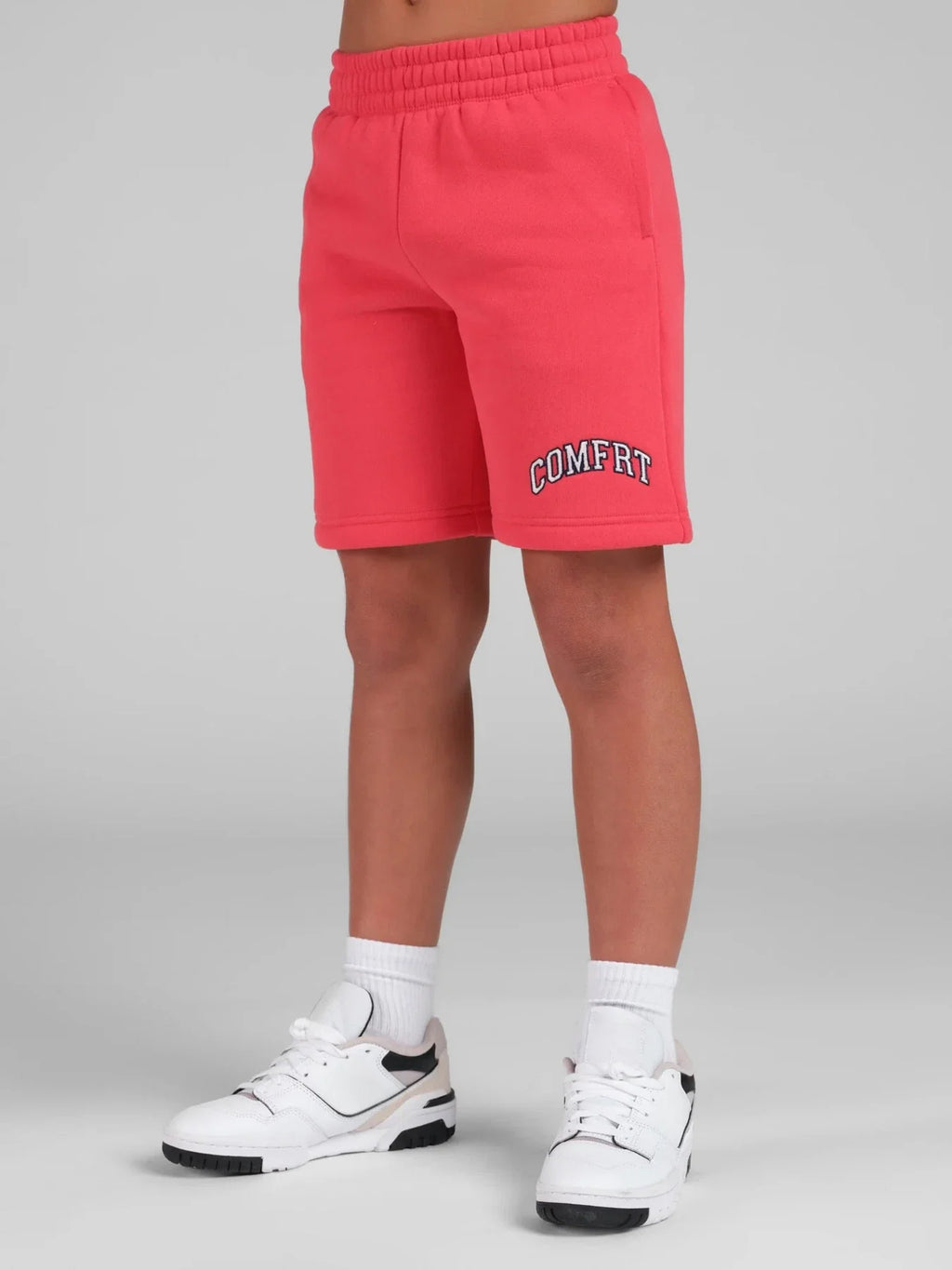 Kids' Logo Shorts - Hibiscus Red