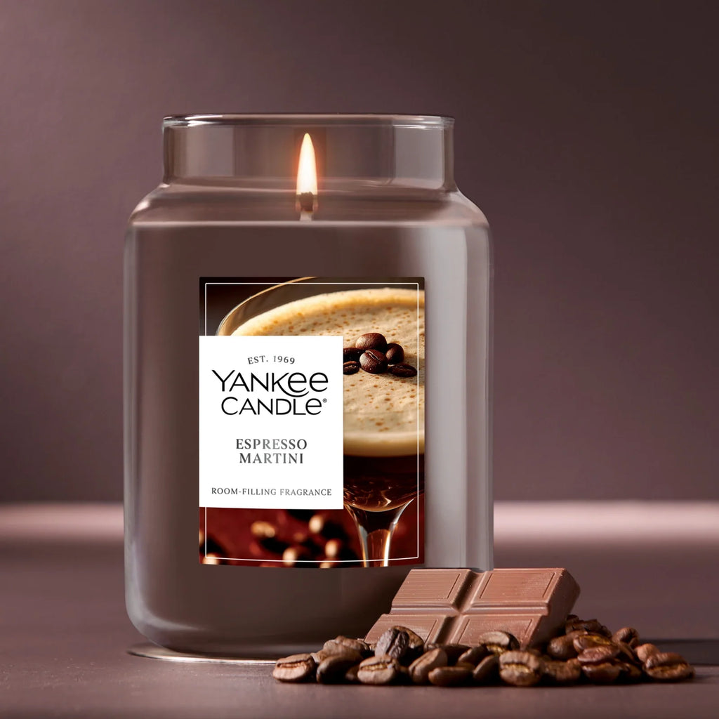 Large Coffee Scented Jar Candle
