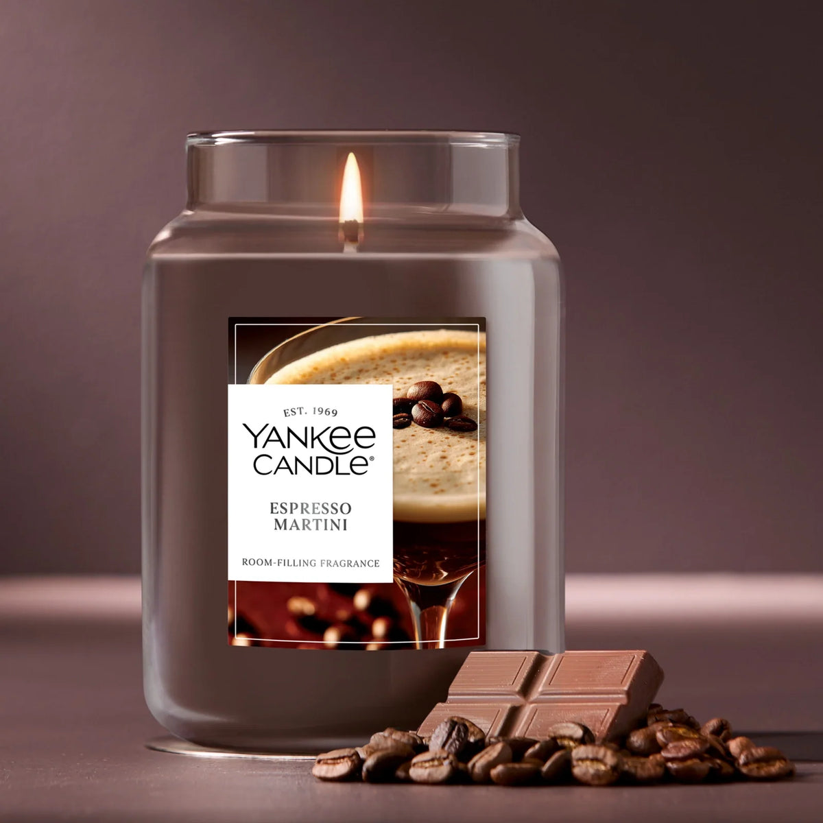 Large Coffee Scented Jar Candle