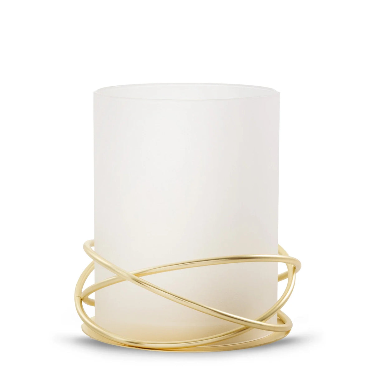 Golden Halo Jar Candle Holder