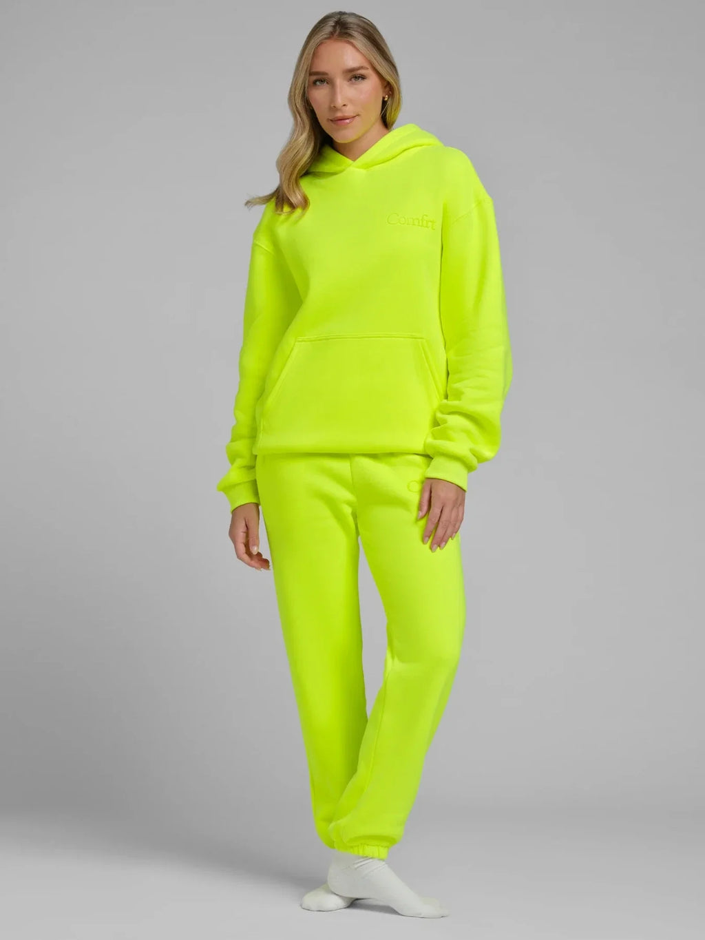 Pullover Hoodie - Electric Yellow