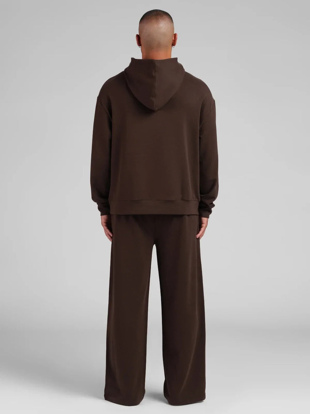 Lightweight Terry Pullover Hoodie - Espresso