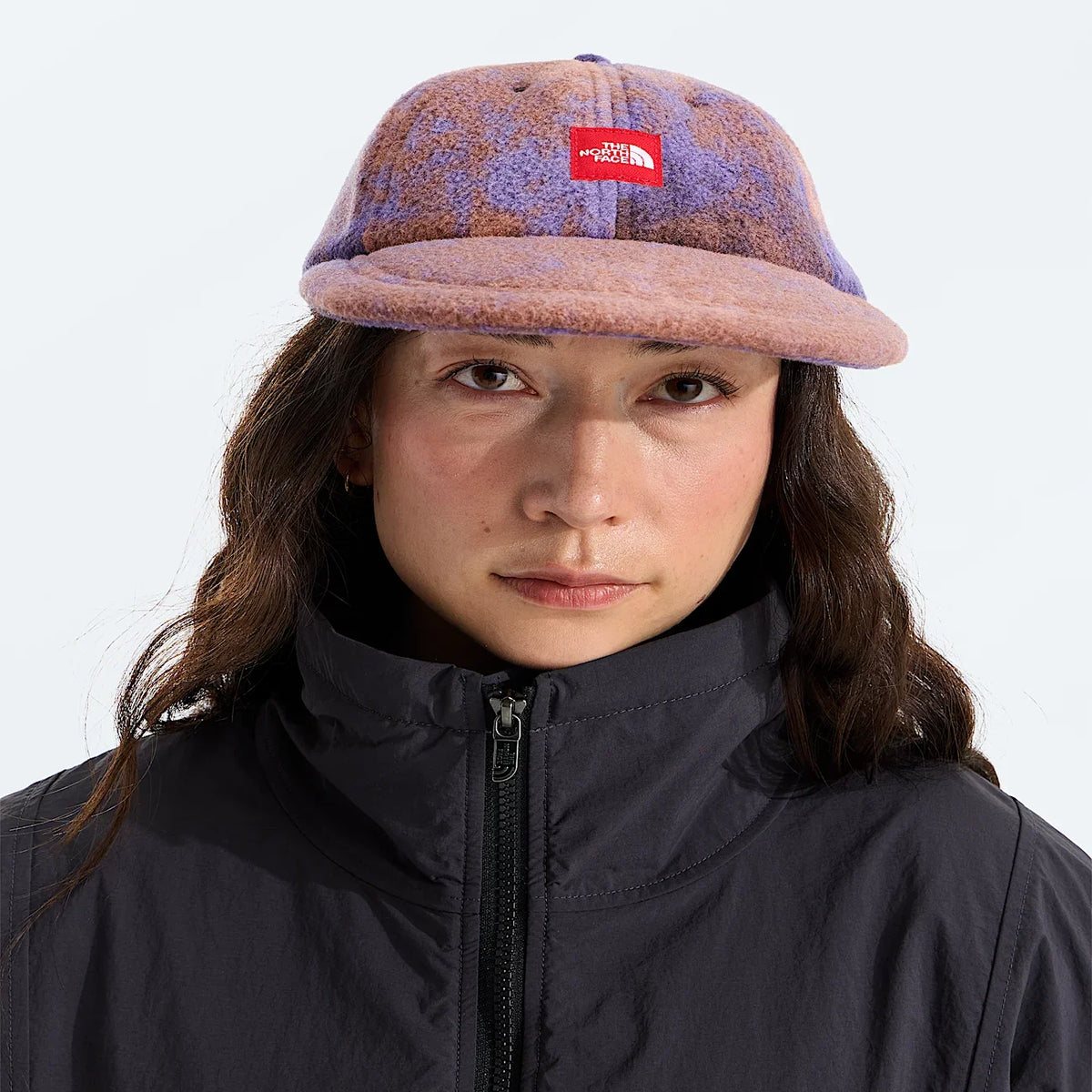 Fleece Cap - Plum Print