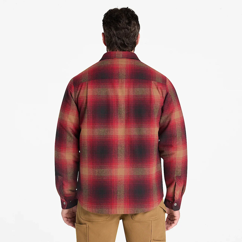 Men's Fleece-Lined Flannel Shirt Jacket