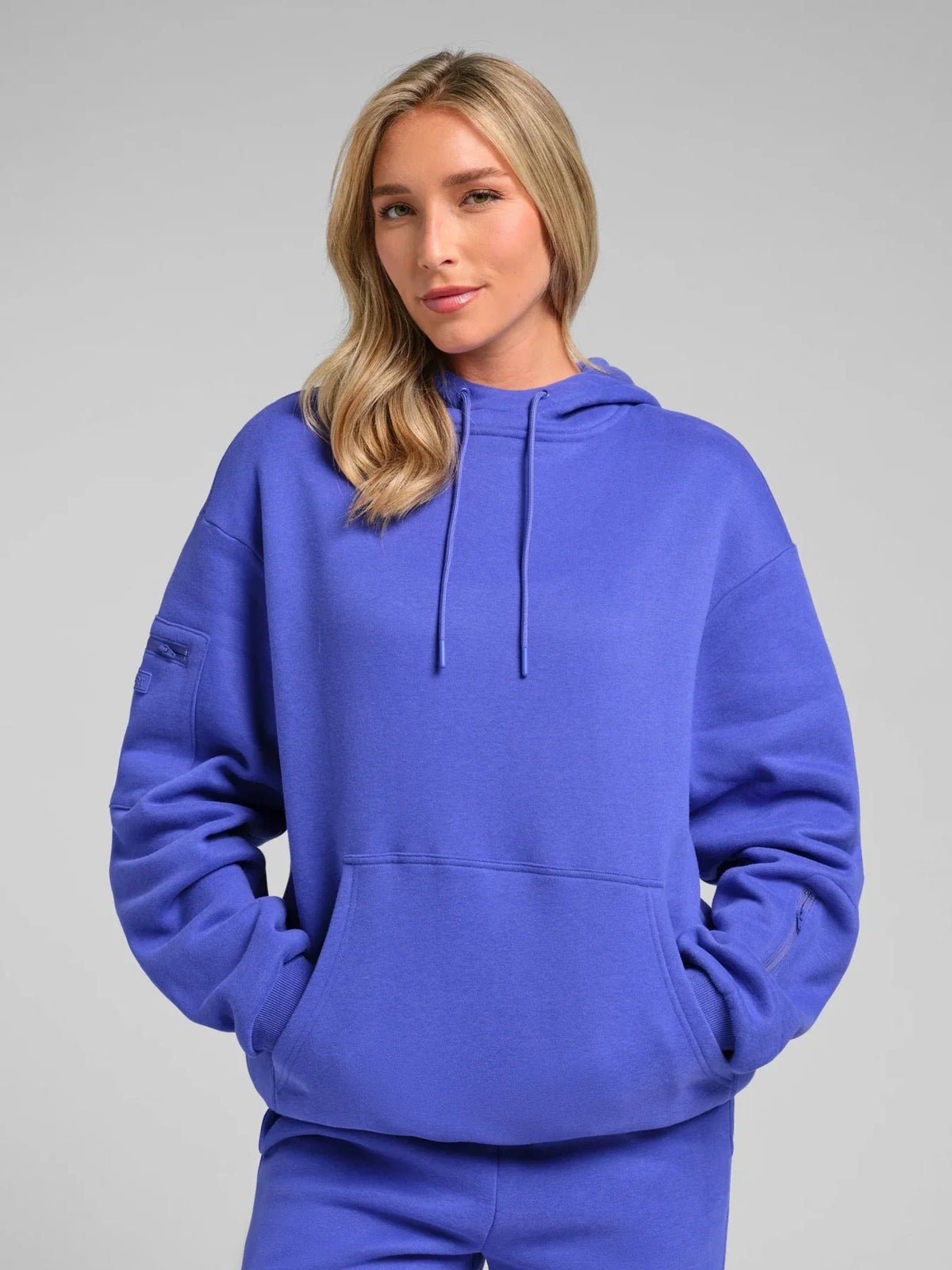 Neon Travel Pullover Hoodie - Ultra Violet