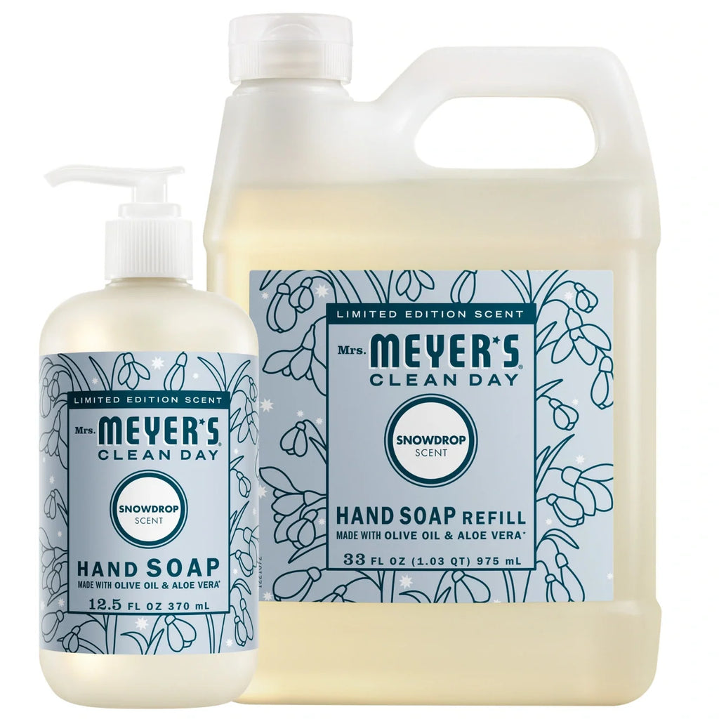 Liquid Hand Soap & Refill Set - Snowdrop