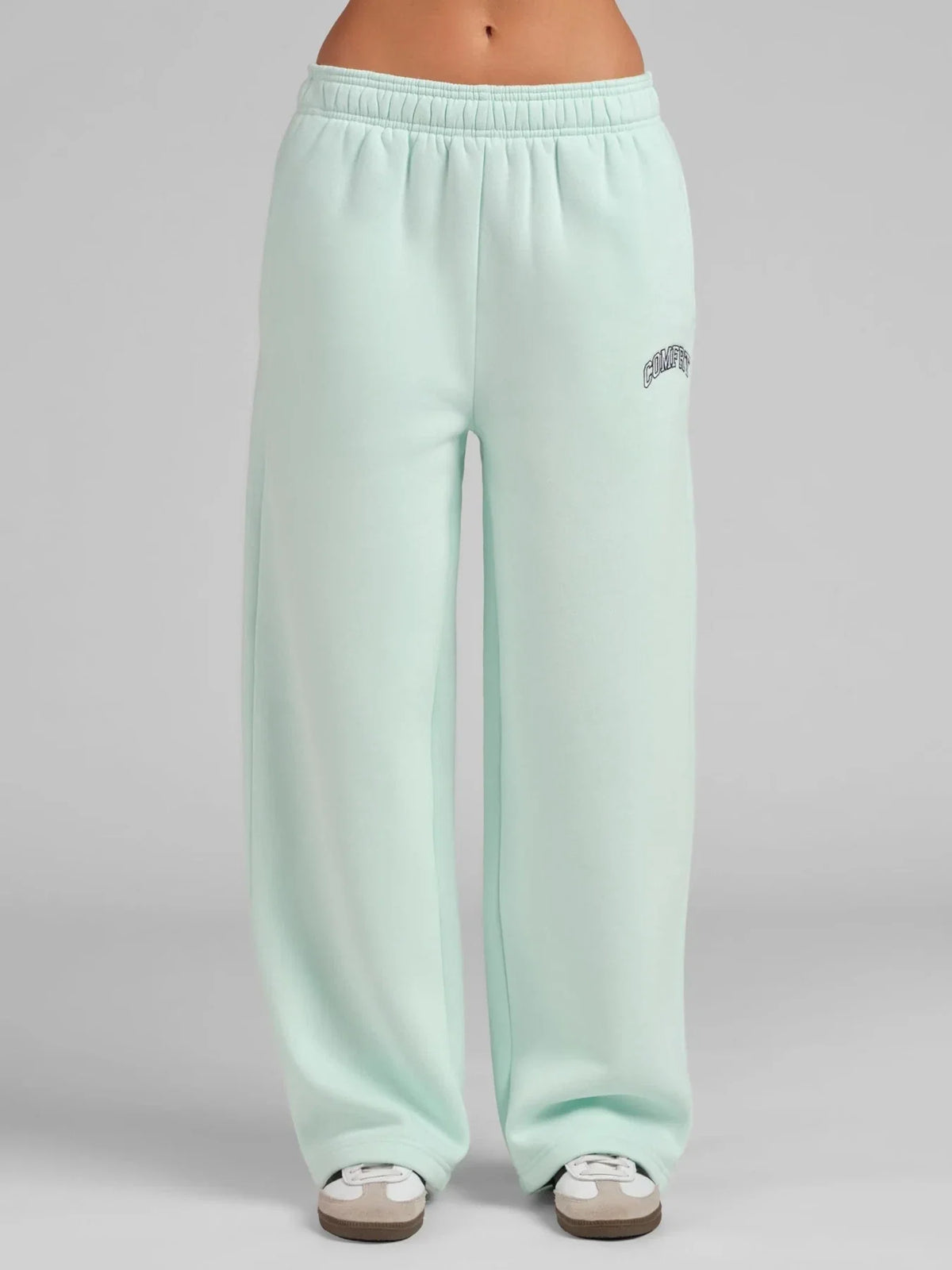 Straight Leg Sweatpants - Aqua Mist