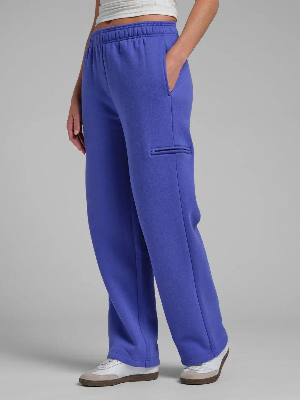 Bright Straight Leg Sweatpants - Violet