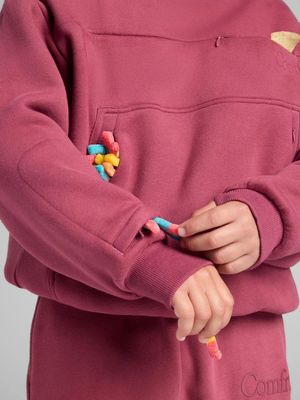 Kids Graphic Hoodie - Berry