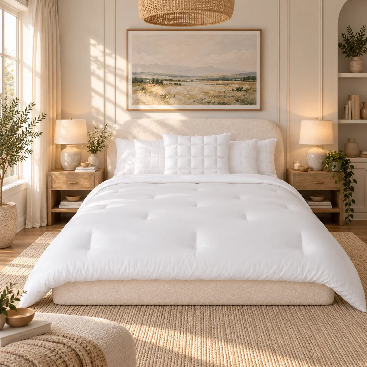 Comforter - White, Full/Queen