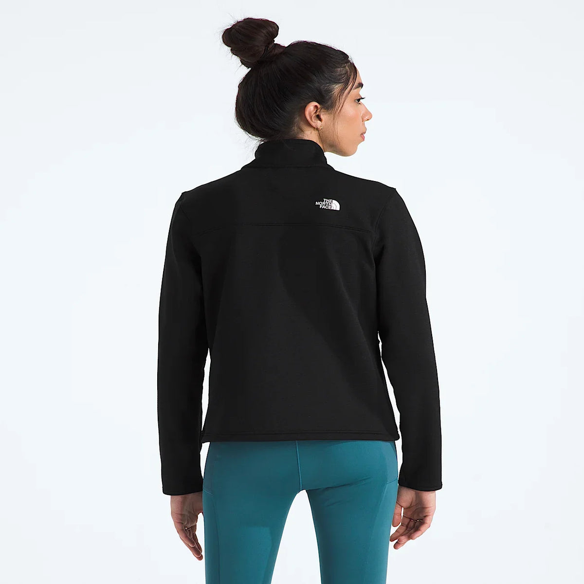 Women's Grid Fleece Jacket - Black